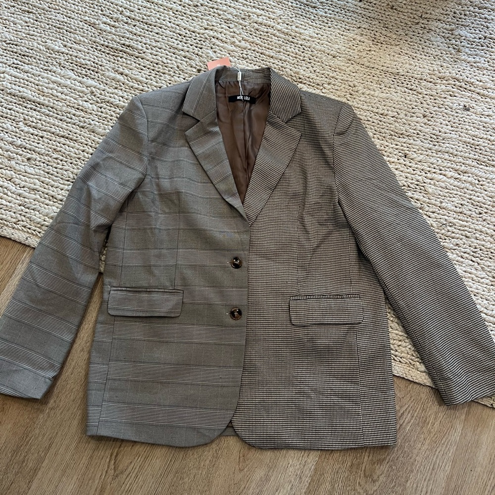Miss Lola Classic Gray Blazer